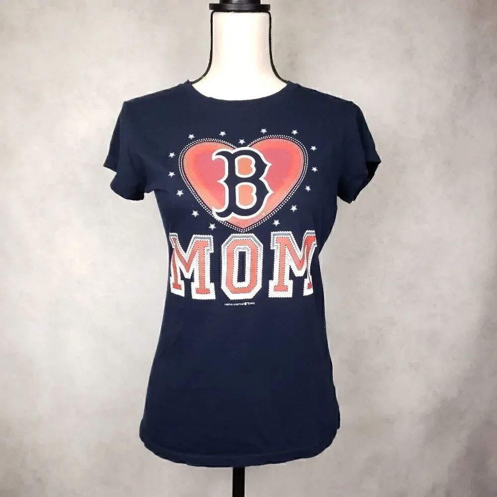 Red Sox short sleeve blue red shirt size M